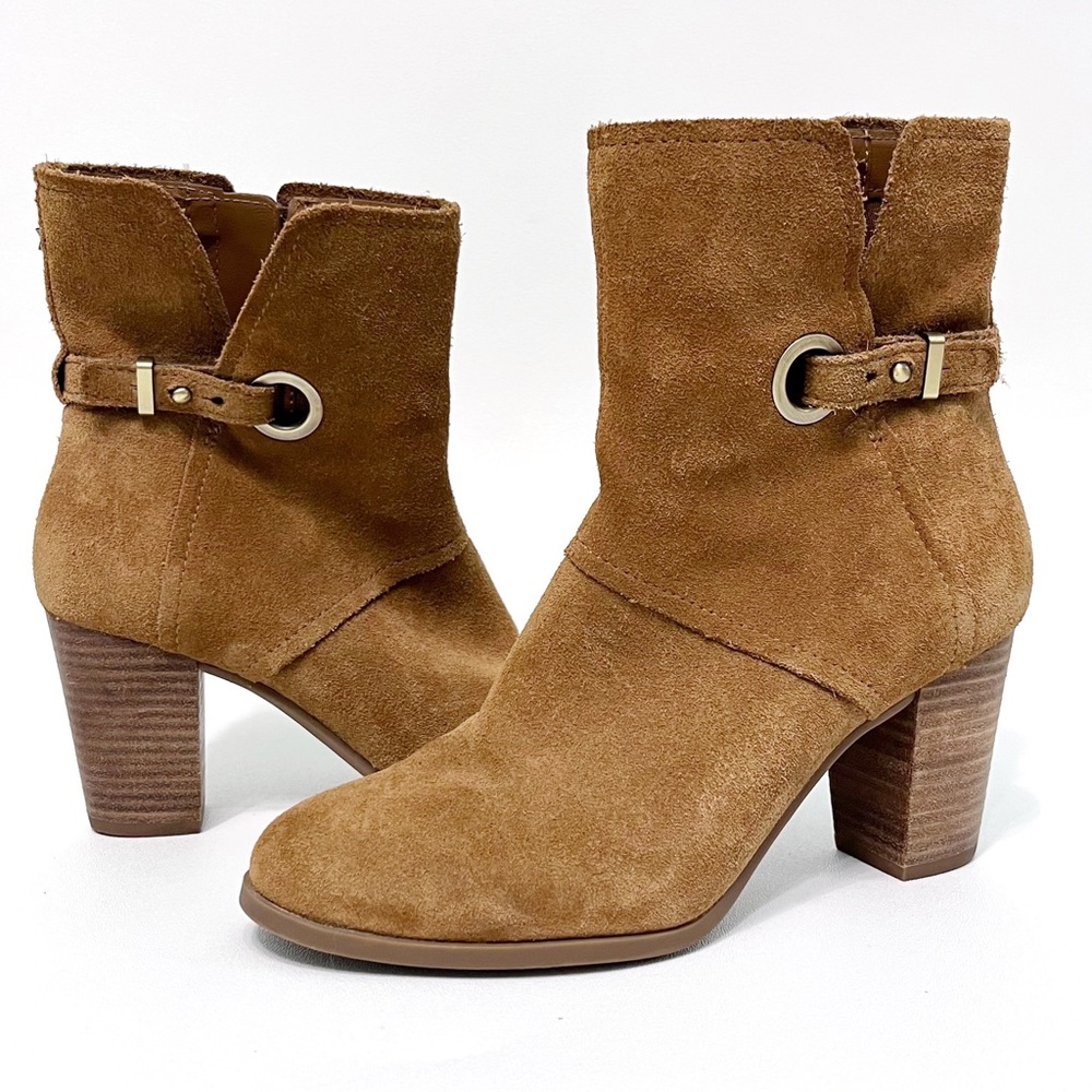 koolaburra by ugg | samiah suede heeled boots cognac 7